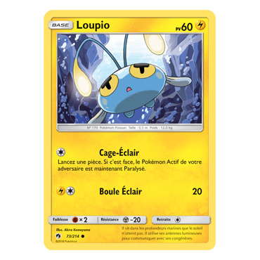 Carte Loupio - Commune de Pokémon Tonnerre Perdu 73/214