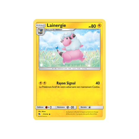 Lainergie 77/214 : Joyau Peu commune de l'extension Pokémon Tonnerre Perdu