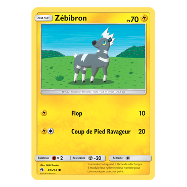 Découvrez Zébibron, carte Commune de la série Tonnerre Perdu