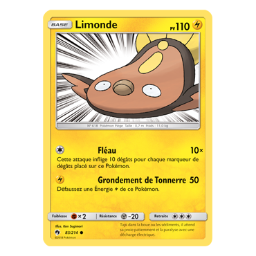 Carte Limonde - Commune de Pokémon Tonnerre Perdu 83/214