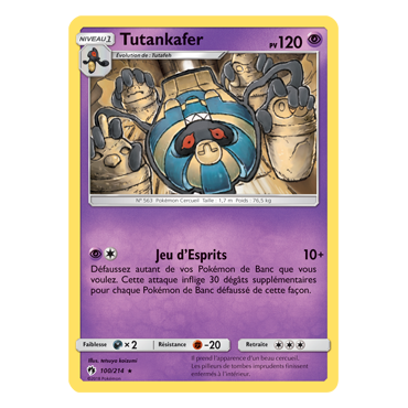 Découvrez Tutankafer, carte Rare de la série Tonnerre Perdu