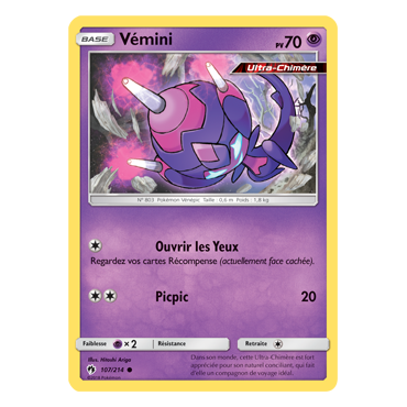 Carte Vémini - Commune de Pokémon Tonnerre Perdu 107/214