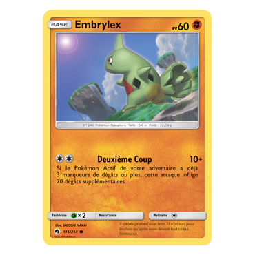 Découvrez Embrylex, carte Commune de la série Tonnerre Perdu