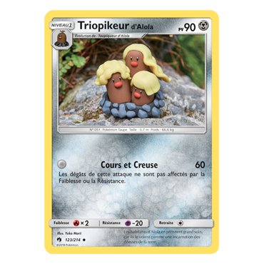 Découvrez Triopikeur d'Alola, carte Peu commune de la série Tonnerre Perdu