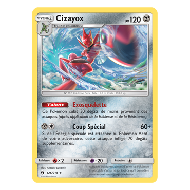 Découvrez Cizayox, carte Holographique rare de la série Tonnerre Perdu