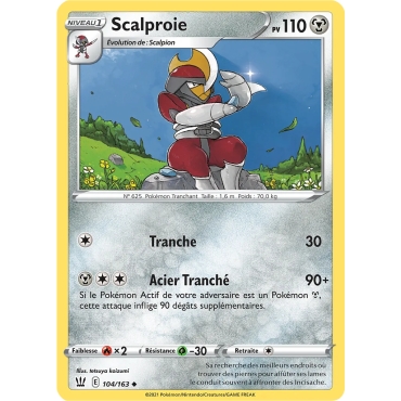 Découvrez Scalproie, carte Peu commune (Brillante) de la série Épée et Bouclier Styles de Combat