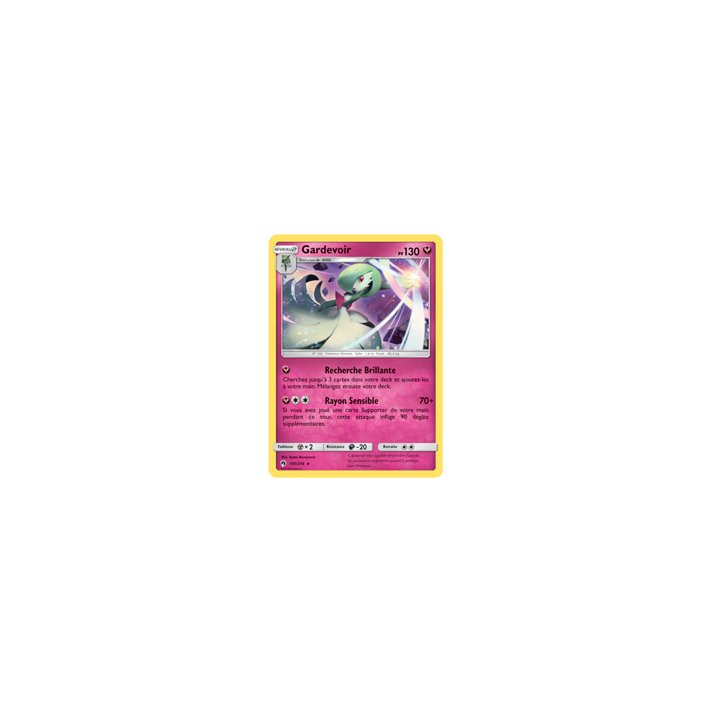 Carte Gardevoir - Holographique rare de Pokémon Tonnerre Perdu 141/214