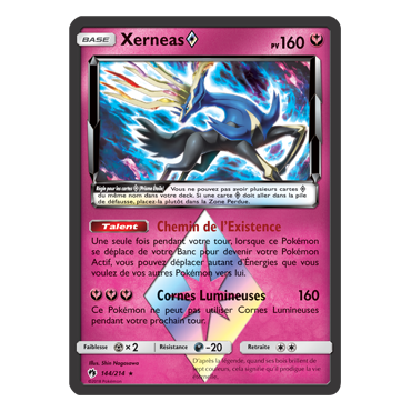 Découvrez Xerneas, carte Prisme Étoile rare de la série Tonnerre Perdu
