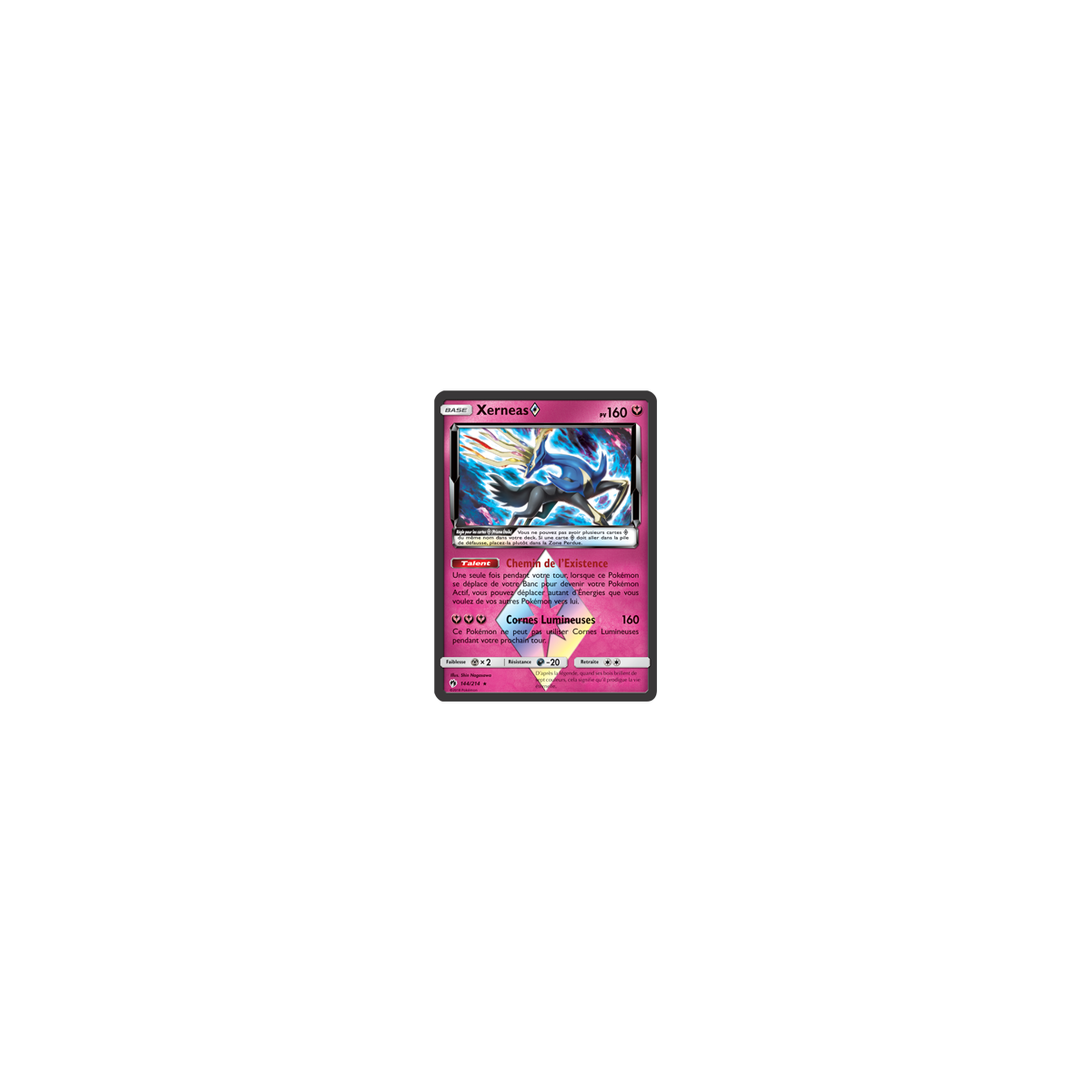 Découvrez Xerneas, carte Prisme Étoile rare de la série Tonnerre Perdu