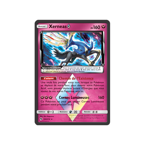 Découvrez Xerneas, carte Prisme Étoile rare de la série Tonnerre Perdu