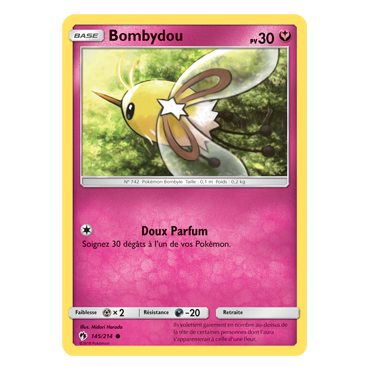Carte Bombydou - Commune de Pokémon Tonnerre Perdu 145/214