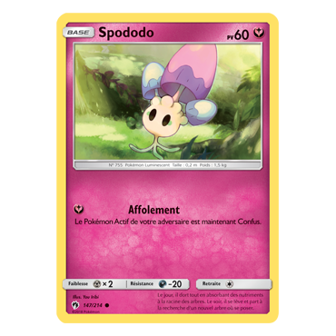 Spododo 147/214 : Joyau Commune de l'extension Pokémon Tonnerre Perdu