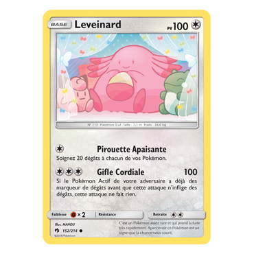 Leveinard 152/214 : Joyau Commune de l'extension Pokémon Tonnerre Perdu
