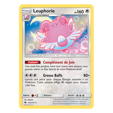 Découvrez Leuphorie, carte Holographique rare de la série Tonnerre Perdu