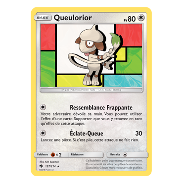 Queulorior 157/214 : Joyau Rare de l'extension Pokémon Tonnerre Perdu