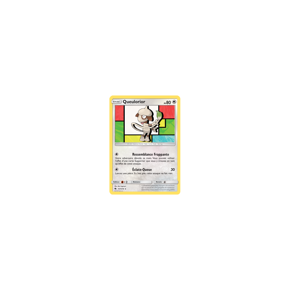 Queulorior 157/214 : Joyau Rare de l'extension Pokémon Tonnerre Perdu