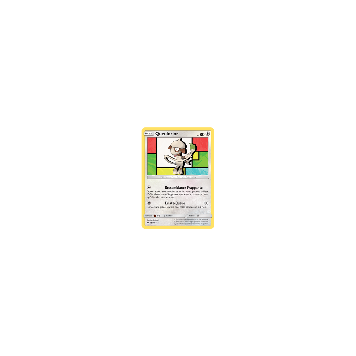 Queulorior 157/214 : Joyau Rare de l'extension Pokémon Tonnerre Perdu