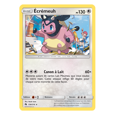 Écrémeuh 158/214 : Joyau Rare de l'extension Pokémon Tonnerre Perdu