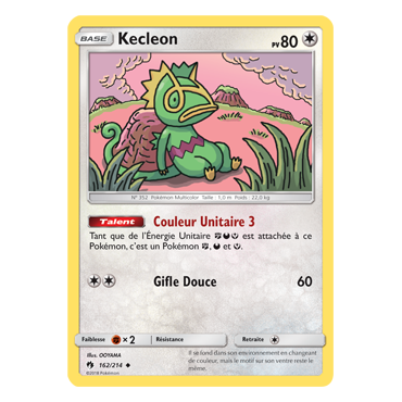 Carte Kecleon - Peu commune de Pokémon Tonnerre Perdu 162/214