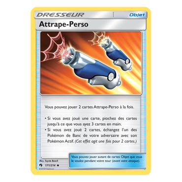 Carte Attrape-Perso - Peu commune de Pokémon Tonnerre Perdu 171/214