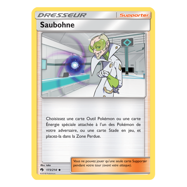 Carte Saubohne - Peu commune de Pokémon Tonnerre Perdu 173/214