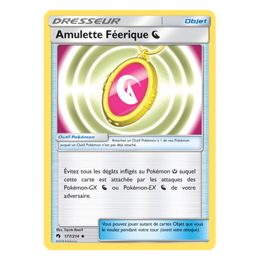 Carte Amulette Féerique - Peu commune de Pokémon Tonnerre Perdu 177/214