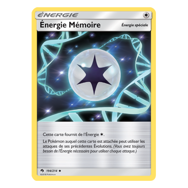 Carte Énergie Mémoire - Peu commune de Pokémon Tonnerre Perdu 194/214