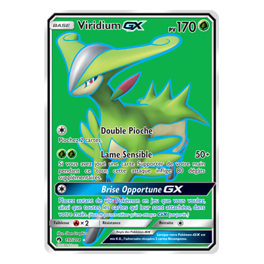 Viridium 197/214 : Joyau Ultra rare de l'extension Pokémon Tonnerre Perdu