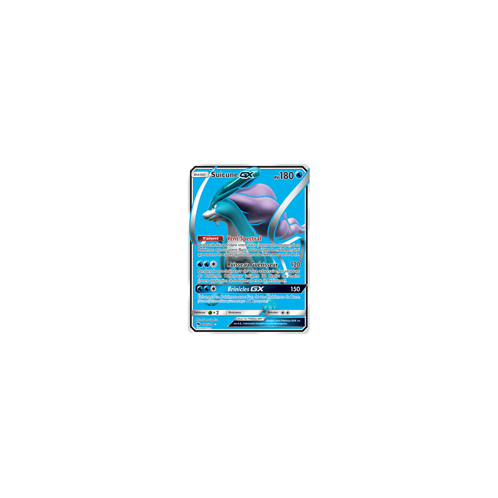 Carte Suicune - Ultra rare de Pokémon Tonnerre Perdu 200/214