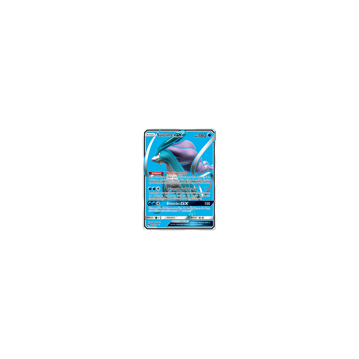 Carte Suicune - Ultra rare de Pokémon Tonnerre Perdu 200/214