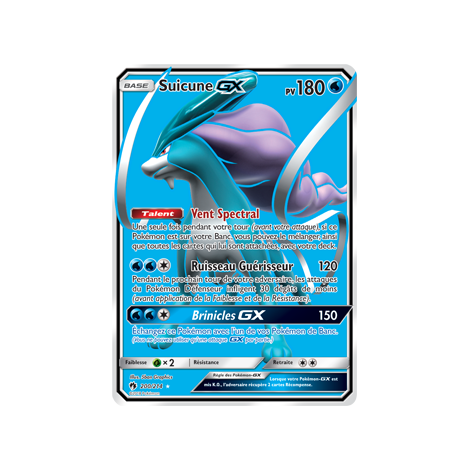 Carte Suicune - Ultra rare de Pokémon Tonnerre Perdu 200/214