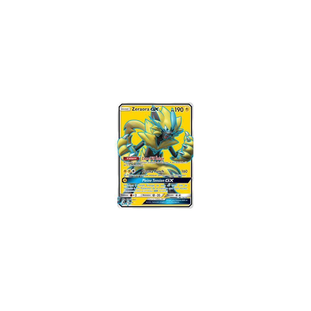 Zeraora 201/214 : Joyau Ultra rare de l'extension Pokémon Tonnerre Perdu