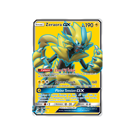 Zeraora 201/214 : Joyau Ultra rare de l'extension Pokémon Tonnerre Perdu