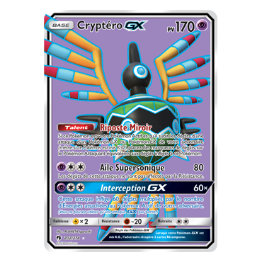 Cryptéro 202/214 : Joyau Ultra rare de l'extension Pokémon Tonnerre Perdu
