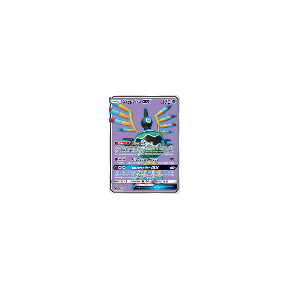 Cryptéro 202/214 : Joyau Ultra rare de l'extension Pokémon Tonnerre Perdu