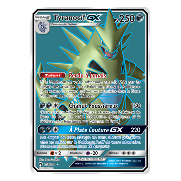 Découvrez Tyranocif, carte Ultra rare de la série Tonnerre Perdu