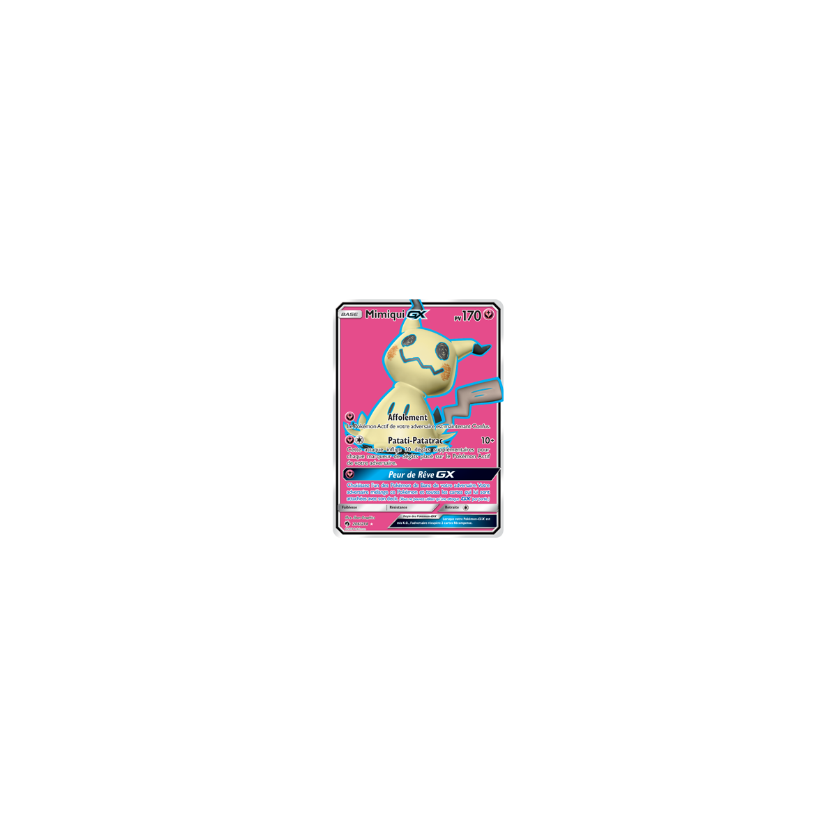 Carte Mimiqui - Ultra rare de Pokémon Tonnerre Perdu 206/214