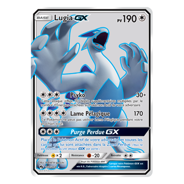 Carte Lugia - Ultra rare de Pokémon Tonnerre Perdu 207/214
