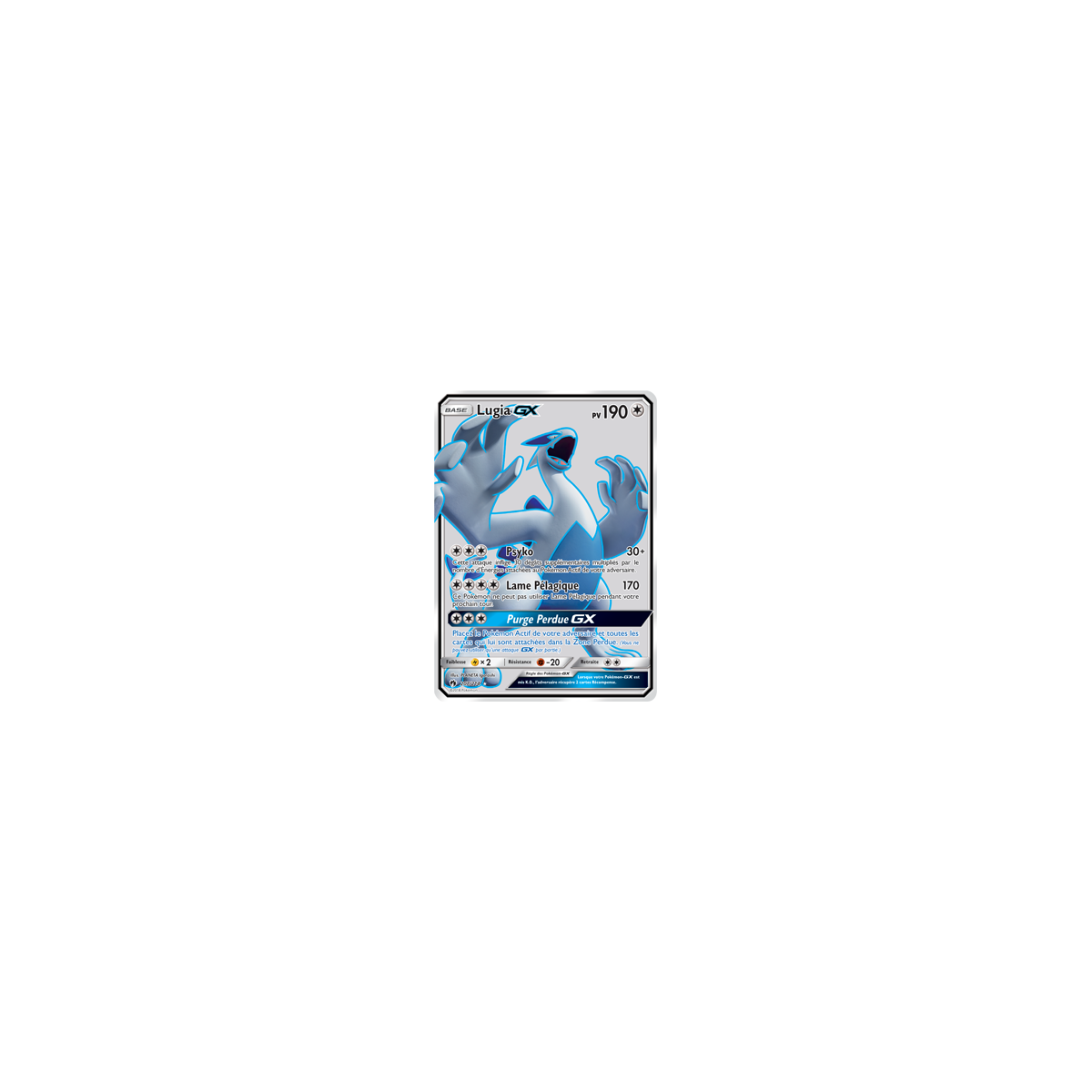 Carte Lugia - Ultra rare de Pokémon Tonnerre Perdu 207/214