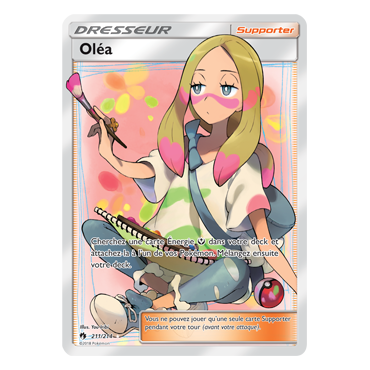 Oléa 211/214 : Joyau Ultra rare de l'extension Pokémon Tonnerre Perdu