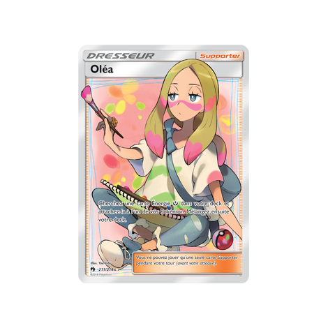 Oléa 211/214 : Joyau Ultra rare de l'extension Pokémon Tonnerre Perdu