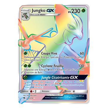 Découvrez Jungko, carte Arc-en-ciel rare de la série Tonnerre Perdu