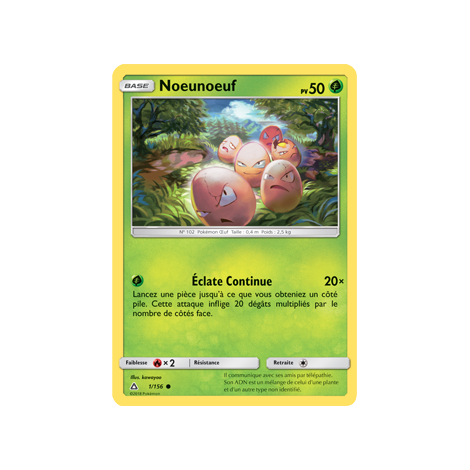 Noeunoeuf 1/156 : Joyau Commune de l'extension Pokémon Ultra-Prisme