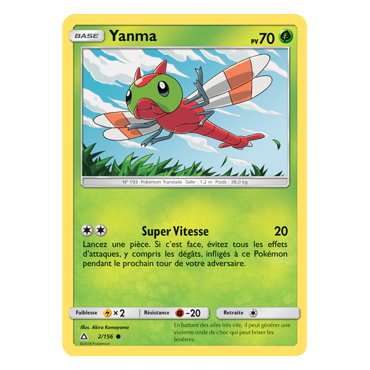 Carte Yanma - Commune de Pokémon Ultra-Prisme 2/156