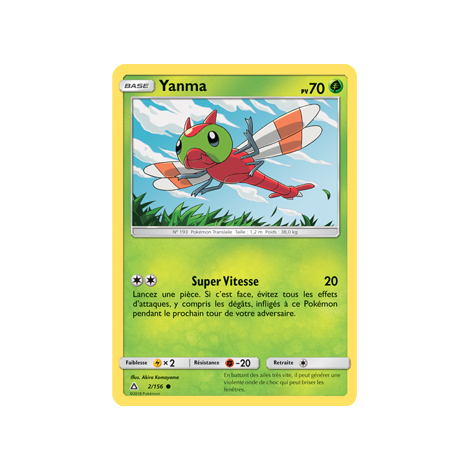 Carte Yanma - Commune de Pokémon Ultra-Prisme 2/156