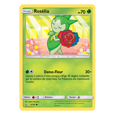 Rosélia 4/156 : Joyau Commune de l'extension Pokémon Ultra-Prisme