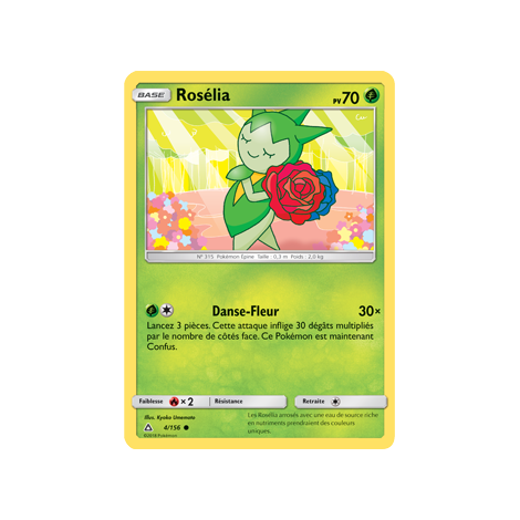 Rosélia 4/156 : Joyau Commune de l'extension Pokémon Ultra-Prisme