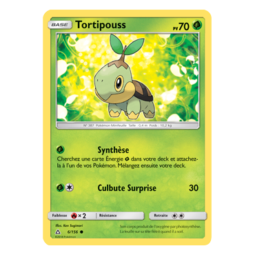 Carte Tortipouss - Commune de Pokémon Ultra-Prisme 6/156