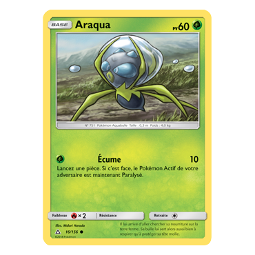 Carte Araqua - Commune de Pokémon Ultra-Prisme 16/156