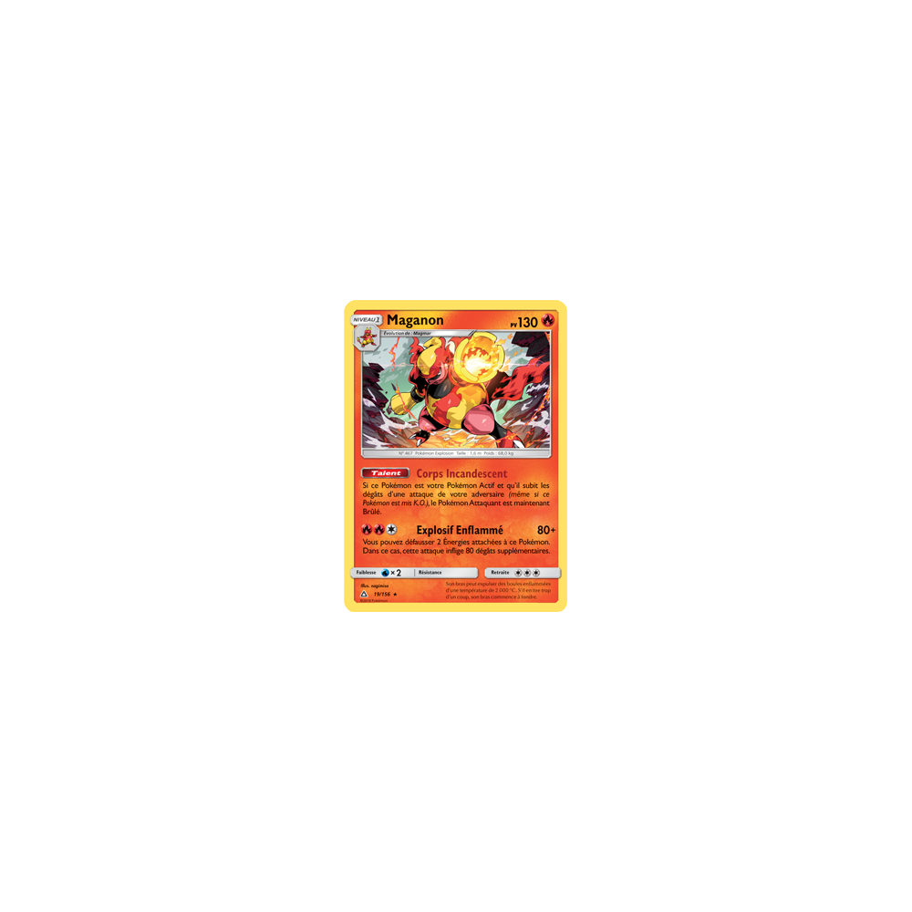 Maganon 19/156 : Joyau Holographique rare de l'extension Pokémon Ultra-Prisme